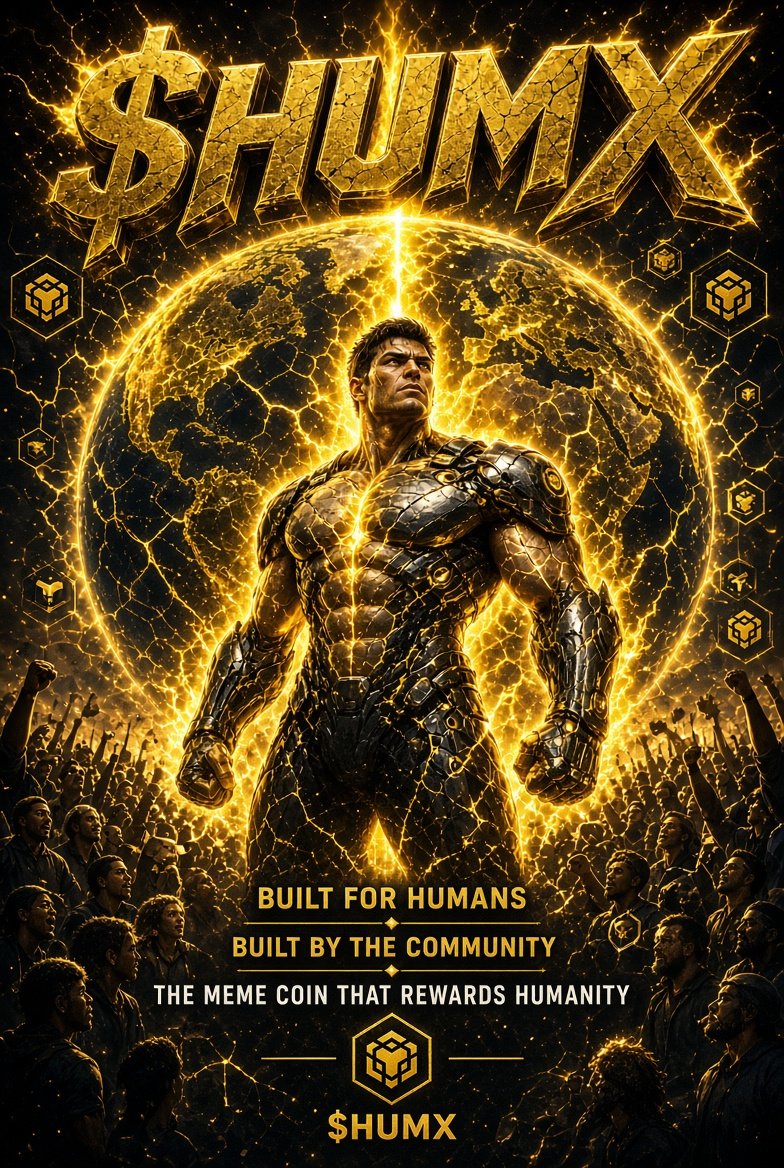 HumiumX's tweet photo. GM HUMX Family 🌍

A new day. A new opportunity to build, engage and move forward together.

The Dev, Team and Community are locked in. 🫡
The vision is clear. The mission continues.

🌍 Built for Humans.
🟡 Built by the Community.
🔥 The Meme Coin That Rewards Humanity.

Stay active. Stay connected. Let’s keep building $HUMX together.

📜 CA: 0x9Ccfd7c0fa3fA805a82909Af2da8E9e8be8F711c

$HUMX #HUMX #BNBChain