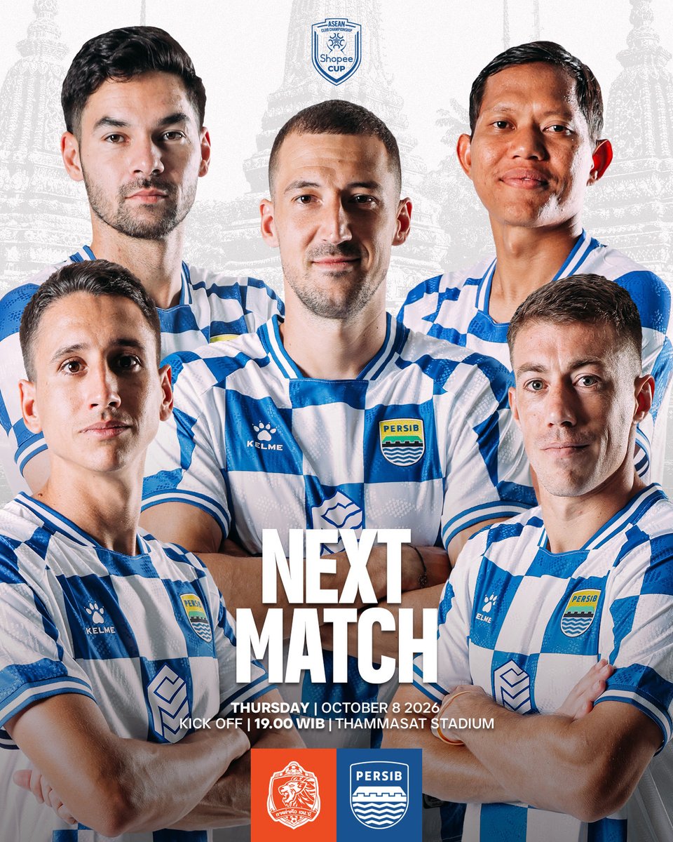 persib's tweet photo. Perjalanan #EdankeundiAsia dimulai dari Tailan🇹🇭

Tengah pekan ini  #PERSIB akan melakoni laga perdana Shopee Cup menghadapi Port FC.
Saatnya membuka perjalanan dengan langkah terbaik.

Gaskeun ti awal!🔥

#LivesInsideUs #ManahJeungGetihna https://t.co/Oov6Yd9tpa