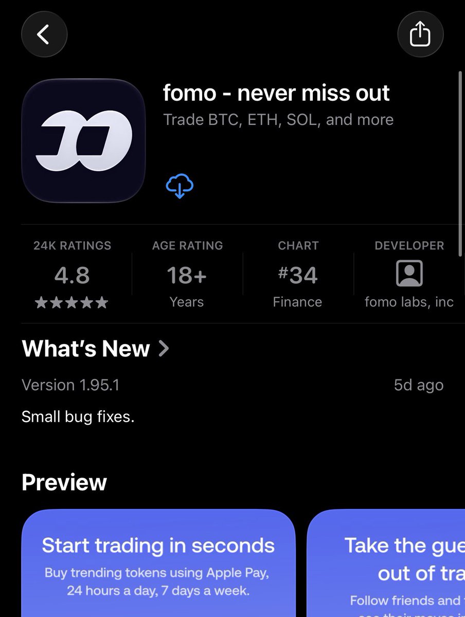 BarBarrBinks's tweet photo. Make sure to drop a review in the App Store for the fomo app!

I chose to make mine solana:Ai66LHZG9MCzg1WKdawwqduVAXpNDUuV8M3uyq5ppump related

If you could vote my review as helpful that would be much appreciated!

Just another way for people to discover CATE on Solana

To vote my review as helpful, search fomo on the App Store, click on the “ratings & reviews” button, then click the blue button that says “Most Helpful” & select the option that says “Most Recent”

Scroll down until you’ve found mine, hold down on my review until it gives you the option to vote my review as helpful!

I provided a screenshot down below to show you the exact review I left!

solana:Ai66LHZG9MCzg1WKdawwqduVAXpNDUuV8M3uyq5ppump on @solana