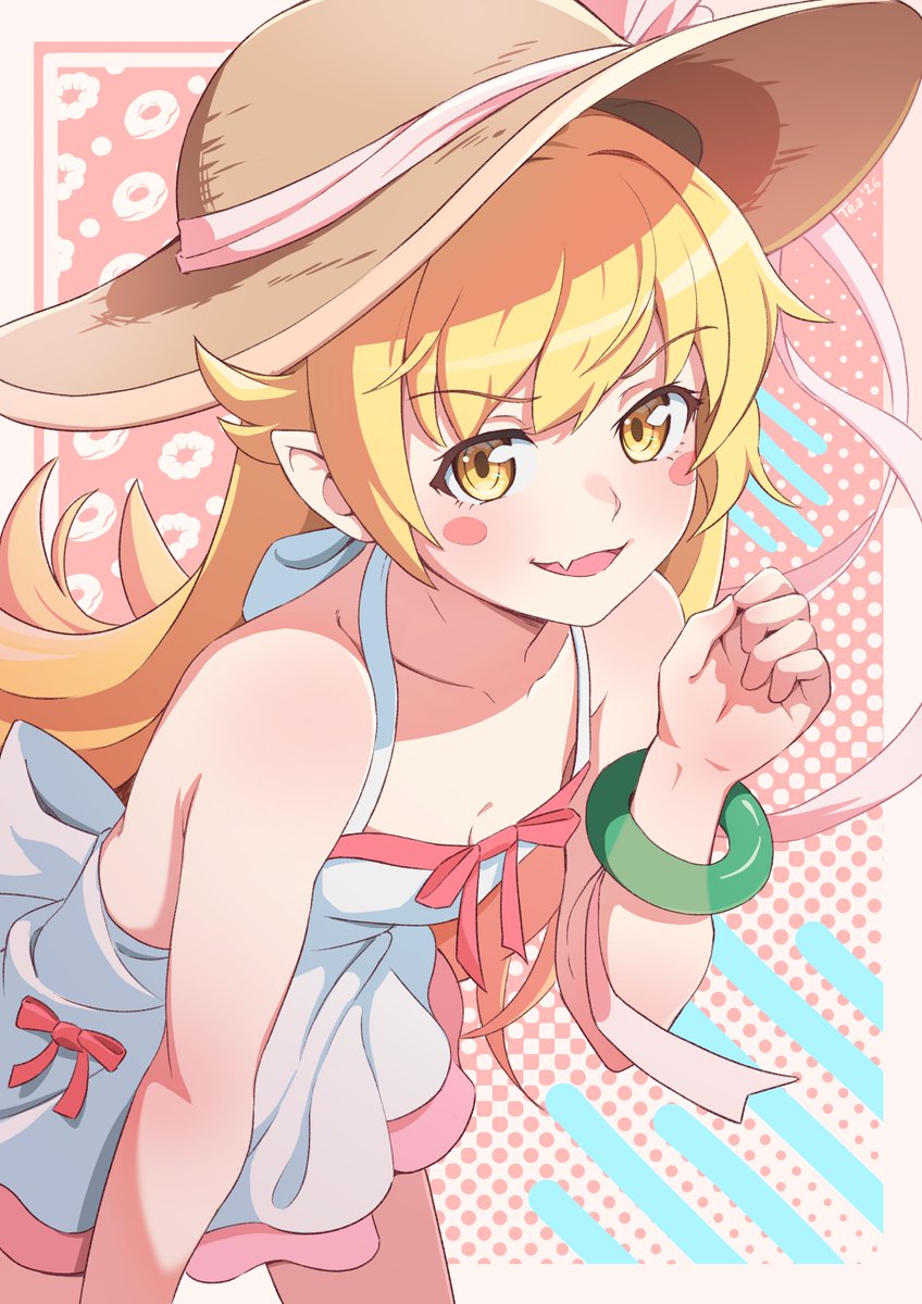cha_ramisu's tweet photo. #物語シリーズ 🍩👒💛 https://t.co/rmLD7HlFaL