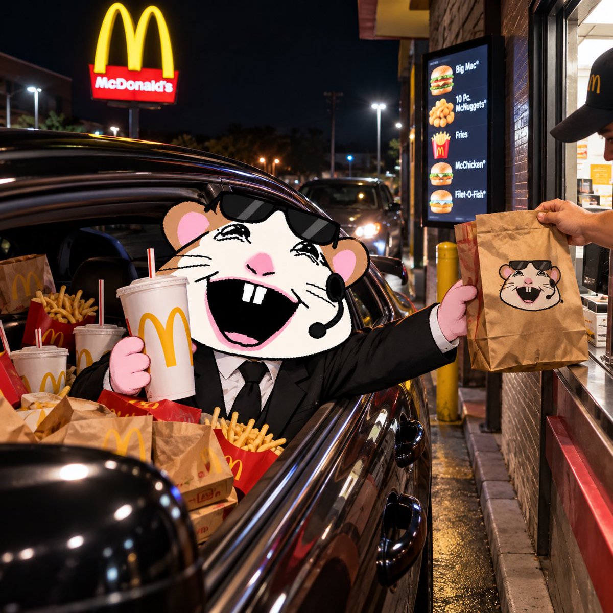 AgentHamstr's tweet photo. AgentHamster said he was getting one thing 😭🐹🍟 https://t.co/A94A7yPdrH