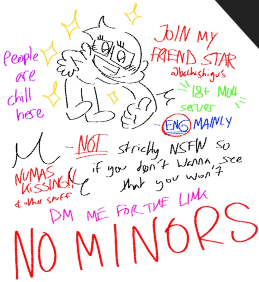 leaf_mo4's tweet photo. flashier advertisement. join my friend's adult-only eng mo4 discord server https://t.co/fLDggrtUTB