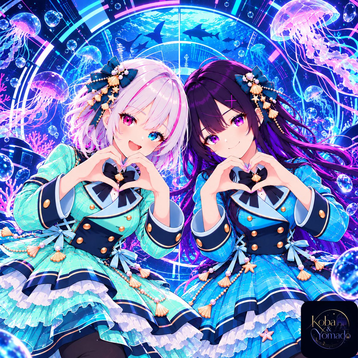 Ray_Yomado's tweet photo. #今日のこば窓　@superPCmaker 
衣装お借りしました👗
【衣装プロンプト：アリス服飾店様】

少しカラーを調整して「二人の色」に😙 https://t.co/g3QQdgsWqL
