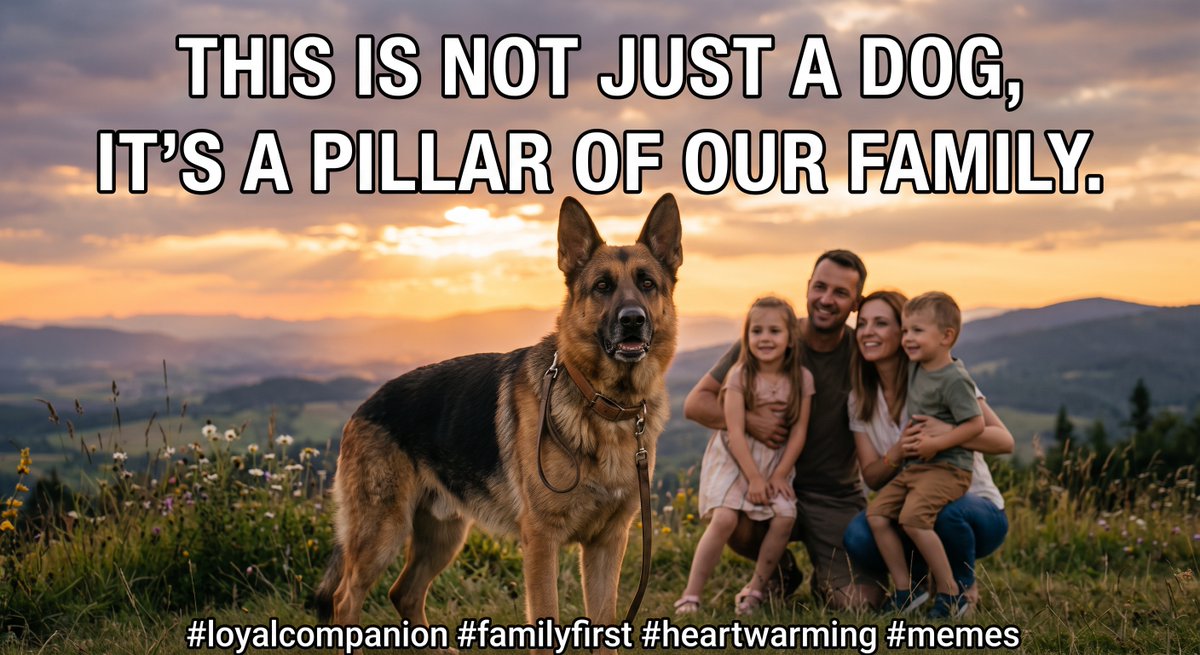 JamieFairc29036's tweet photo. Me Protecting My Family at All Costs ❤️Loyal. Brave. Loving. German Shepherds don't just become pets—they become family. 🐾❤️GermanShepherdLove #FamilyDog #LoyalDog #DogLife #DogLovers #Heartwarming #GSDFamily #BestDogEver #AnimalLovers #ViralPets https://t.co/THaBuSICeu