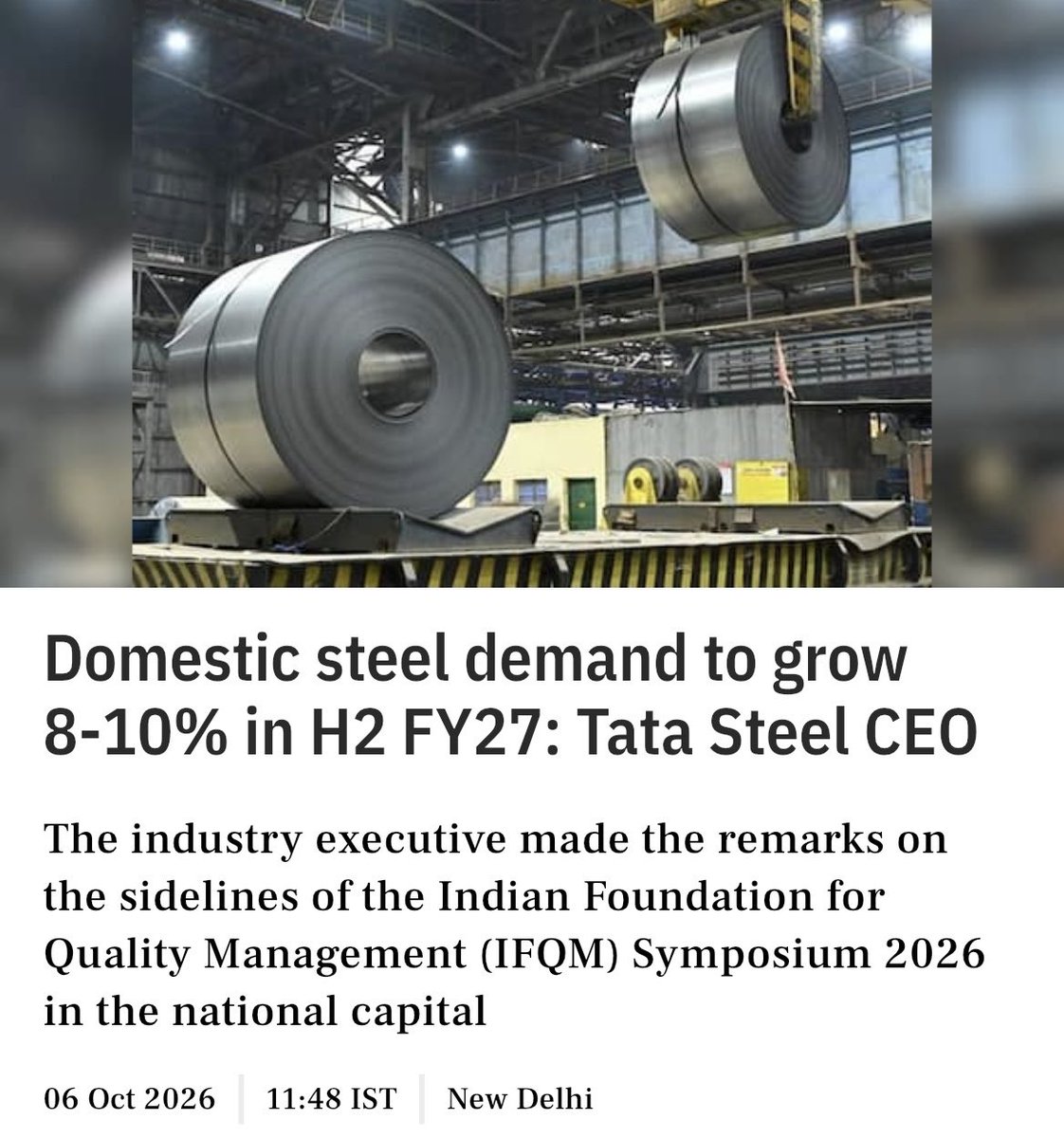 Asan_research's tweet photo. Steel is new gold 🔥 https://t.co/I34ltem4s9