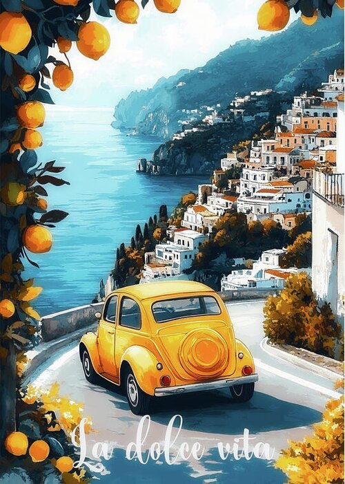 HurmerintaArt's tweet photo. La dolce vita Amalfi coast. A cute roadtrip with the old Fiat. Save today!
#art #italy #notebooks #wallart #shirts https://t.co/WiigVlTfeW https://t.co/BiFoInCcdD