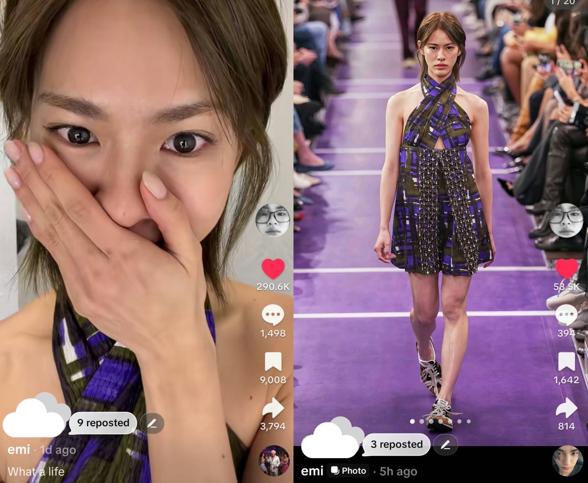 sunset__0411's tweet photo. Emi's post about Miu Miu Womenswear Spring/Summer 2027 Runway & After Party:

IG:
🔗https://t.co/C1c9XkJfMU
🔗https://t.co/TWy7MEeh6W
🔗https://t.co/S6omN20pAv
🔗https://t.co/vzk0mPS9lg

X:
🔗https://t.co/w0lsaX8Krn
🔗https://t.co/UYY0fsQA0i
🔗https://t.co/3IpE1NSPCV

Tiktok:
🔗https://t.co/nOJdhSwz5b
🔗https://t.co/lPKFJyHrw3

Let's all boost the engagements with these posts by liking, sharing and posting comments 🫶🏻

#EmiThasorn1stPFWRunwayForMiuMiu
#MiuMiuxEmi
#MiuMiuSS27 #MiuMiu
#emiamily #เอมี่ทสร