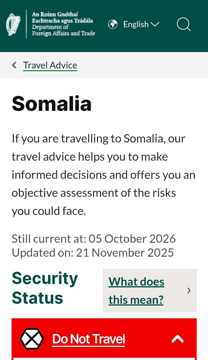K4Climate's tweet photo. Weird how this stuff doesn't work the other way around.

Somalia? Nah, Don't go there.

If you do, respect the local customs and traditions. 

https://t.co/908r5ZXq8d https://t.co/DNN7dIjjqL