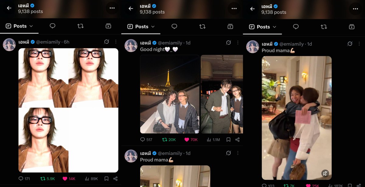sunset__0411's tweet photo. Emi's post about Miu Miu Womenswear Spring/Summer 2027 Runway & After Party:

IG:
🔗https://t.co/C1c9XkJfMU
🔗https://t.co/TWy7MEeh6W
🔗https://t.co/S6omN20pAv
🔗https://t.co/vzk0mPS9lg

X:
🔗https://t.co/w0lsaX8Krn
🔗https://t.co/UYY0fsQA0i
🔗https://t.co/3IpE1NSPCV

Tiktok:
🔗https://t.co/nOJdhSwz5b
🔗https://t.co/lPKFJyHrw3

Let's all boost the engagements with these posts by liking, sharing and posting comments 🫶🏻

#EmiThasorn1stPFWRunwayForMiuMiu
#MiuMiuxEmi
#MiuMiuSS27 #MiuMiu
#emiamily #เอมี่ทสร
