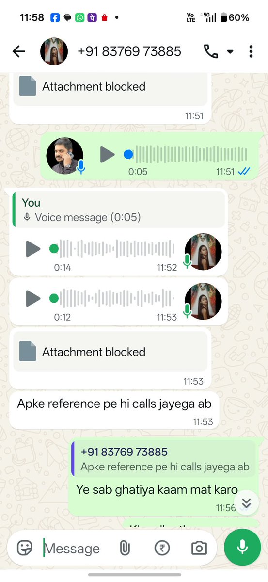 mmansiverma's tweet photo. @MyIndusIndBank @RBI 'm receiving abusive messages and threatening calls from Indusind bank  83769 73885 Kindly look into this matter urgently and take appropriate action against the recovery agents Despite informing them about my financial difficulties Provide dnd and stop calls https://t.co/MRQXGkiNXY