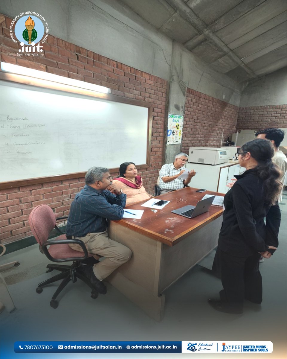 JuitWaknaghat's tweet photo. Ideas in action! 🔬✨
Students presenting and pitching their innovative projects during BIOIDEATHON at NEXUS'26.
#juit https://t.co/ckvEvgvwdc