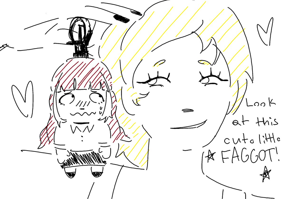 Juuuune_o's tweet photo. Cancer Prize Labubu <3 I drew this with another ship but I feel like Cancer and Agnel fit this better #moneyforgirls https://t.co/daCLNbrp70