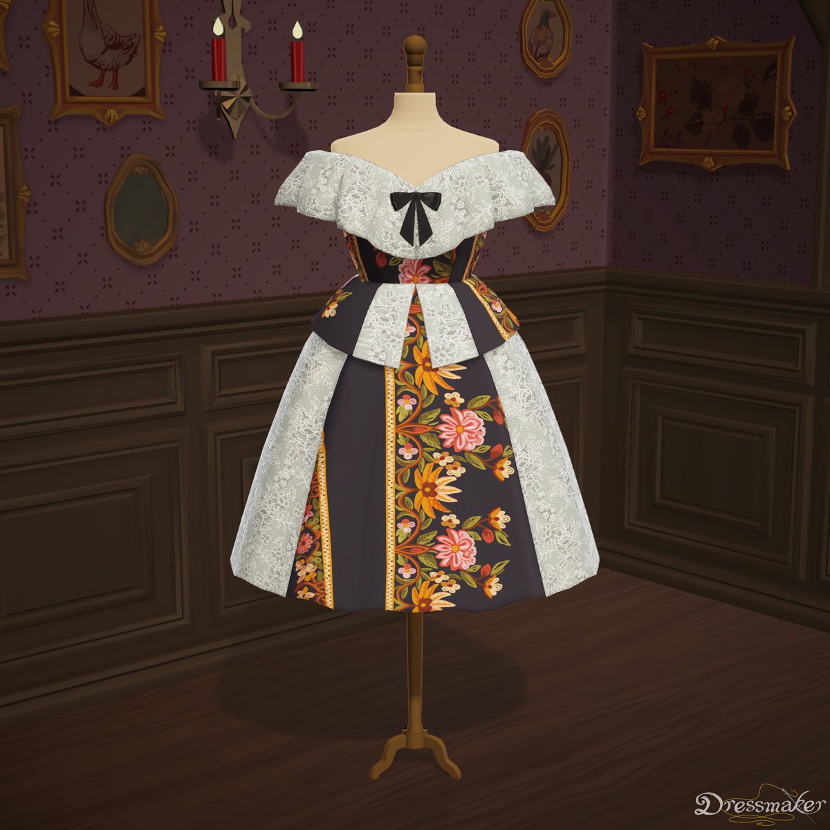 mimiko_Cthulhu's tweet photo. 柄物とピンクって主張が強いな…と思った次第
#dressmaker https://t.co/r41TSNwASp