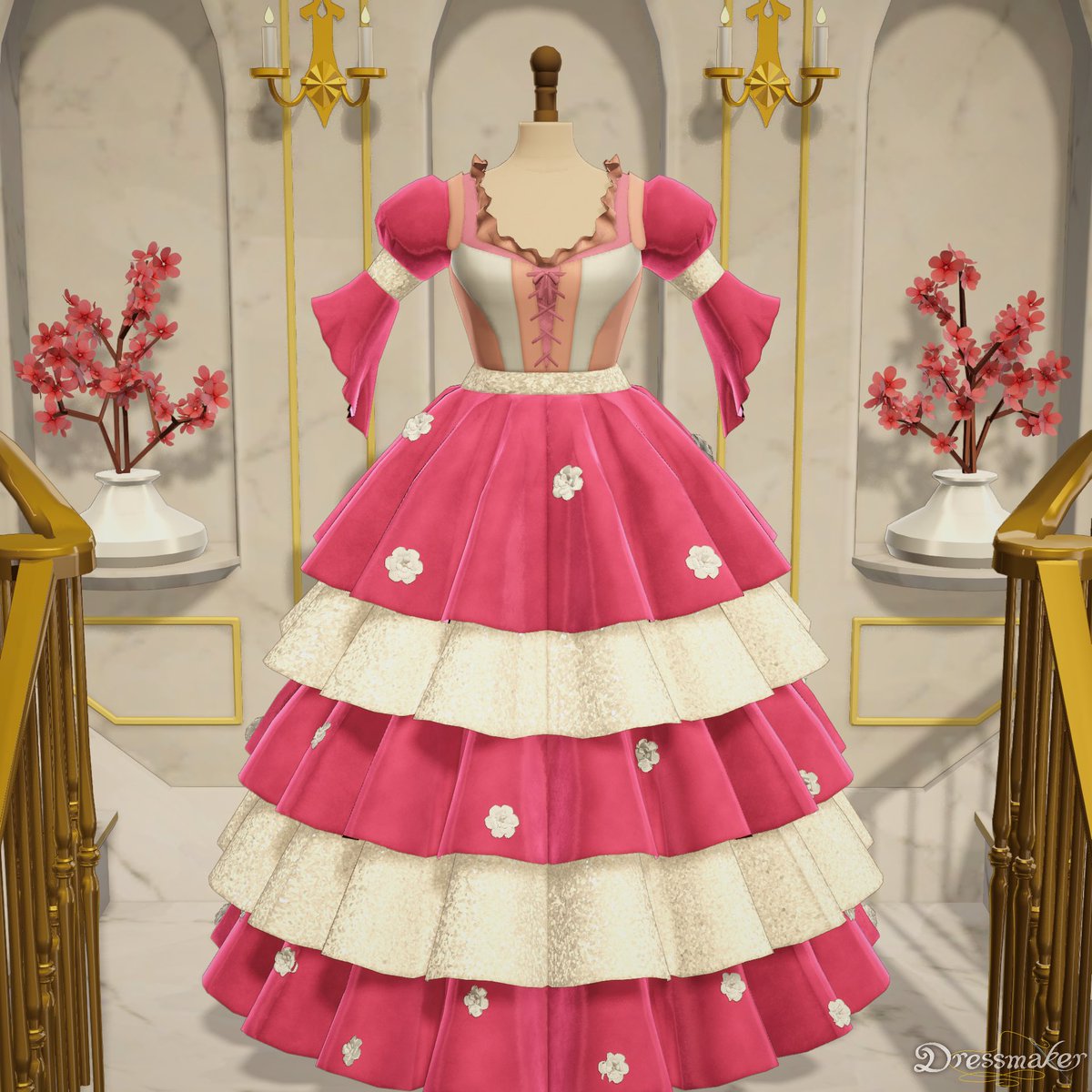 mimiko_Cthulhu's tweet photo. 柄物とピンクって主張が強いな…と思った次第
#dressmaker https://t.co/r41TSNwASp