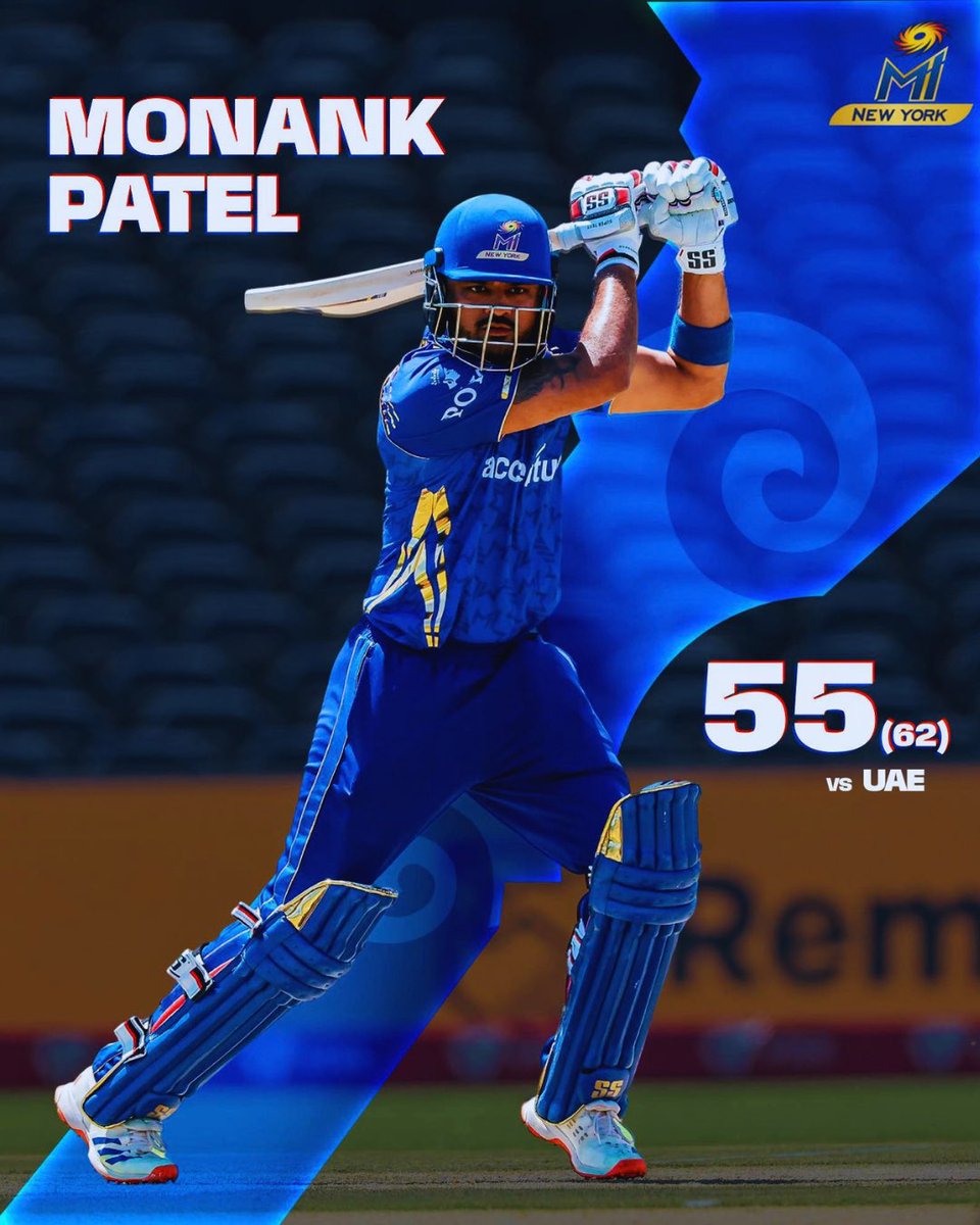 MINYCricket's tweet photo. A crucial knock from Monank helps USA deliver their highest ODI run chase and move to the top of ICC League 2 standings after beating UAE 💪🏻
#OneFamily https://t.co/njttfqgIiO