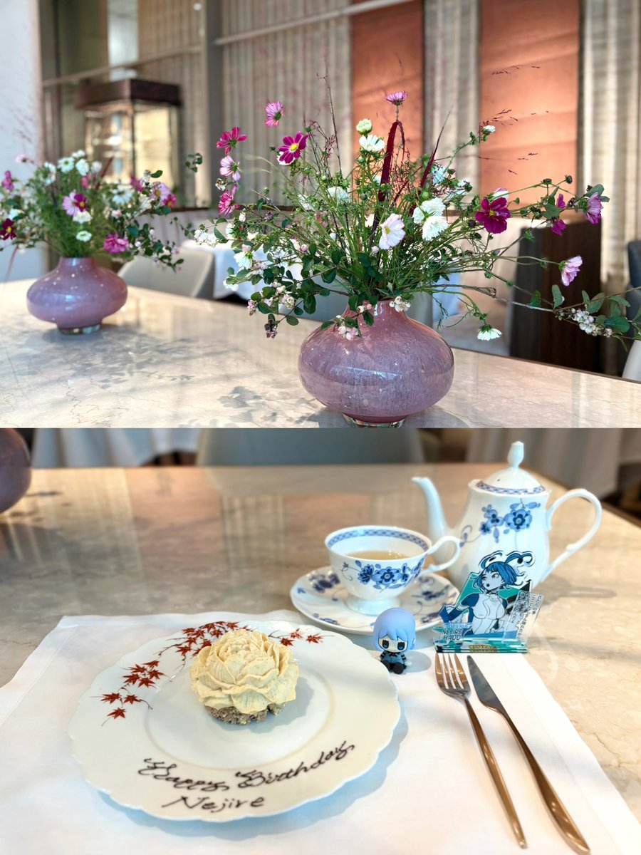 _sply1's tweet photo. 📍ニナ ザ・リッツ・カールトン

ずっと行きたかったカフェで当日お祝い🎂♡
ケーキも紅茶も絶品だったのでまたねじれちゃんと行きたい♪改めてお誕生日おめでとう💐
 #波動ねじれ生誕祭2026 https://t.co/8USoerBYpf