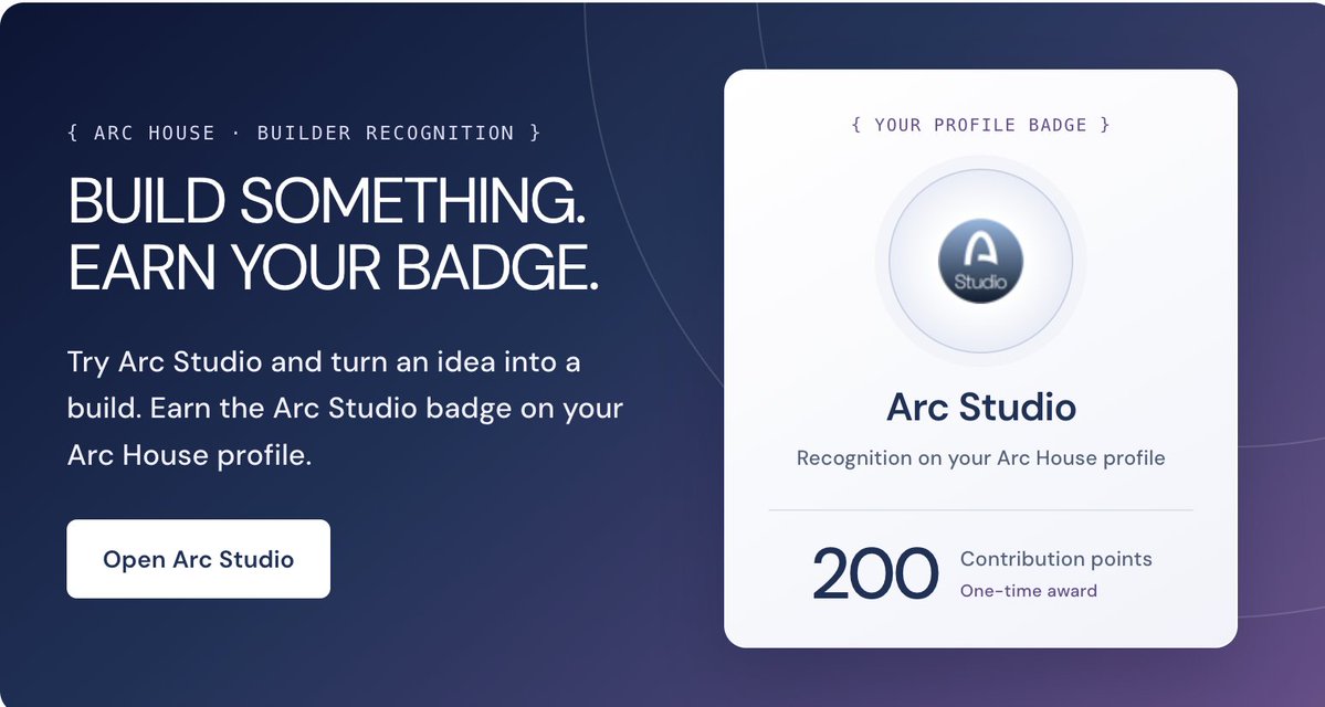 nopzty's tweet photo. Step by step เพื่อเอา Arc studio badge

1. https://t.co/IWhBKdtyYr
2. ใส่promt สร้างtoolอะไรก็ได้ เช่น " Build a simple wallet that sends USDC "
3. เชื่อมกระเป๋า
4. ลองทำ tx เช่น send/swap/bridge

จบ รอรับ badge+ pts https://t.co/DRJpNQ1b3H