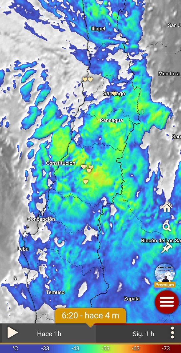 EdoWeatherman's tweet photo. Reporte matinal. A esta hora lluvia intensa desde sectores de O'Higgins al sur. Esto avanza hacia el norte y en la tarde se espera lluvia muy intensa en regiones de Valparaíso y Metropolitana. También lloverá fuerte en la parte sur de Coquimbo.
Ráfagas de viento sobre 35-50 km/hr. 

Comenta la situación actual de tu sector.