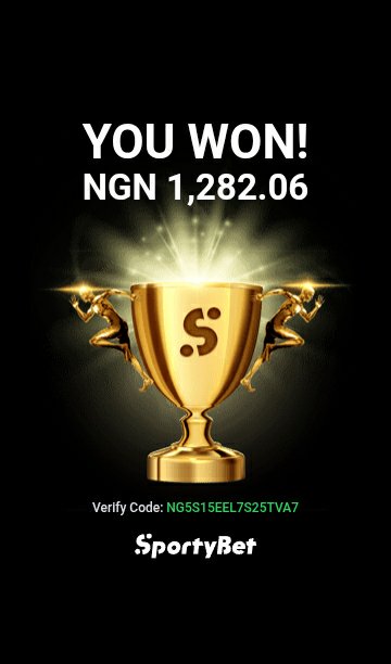 Amorim_Soldier's tweet photo. Check out my big win on #SportyBet !
 https://t.co/56WkoOugv7 https://t.co/d2oPTVFgI9