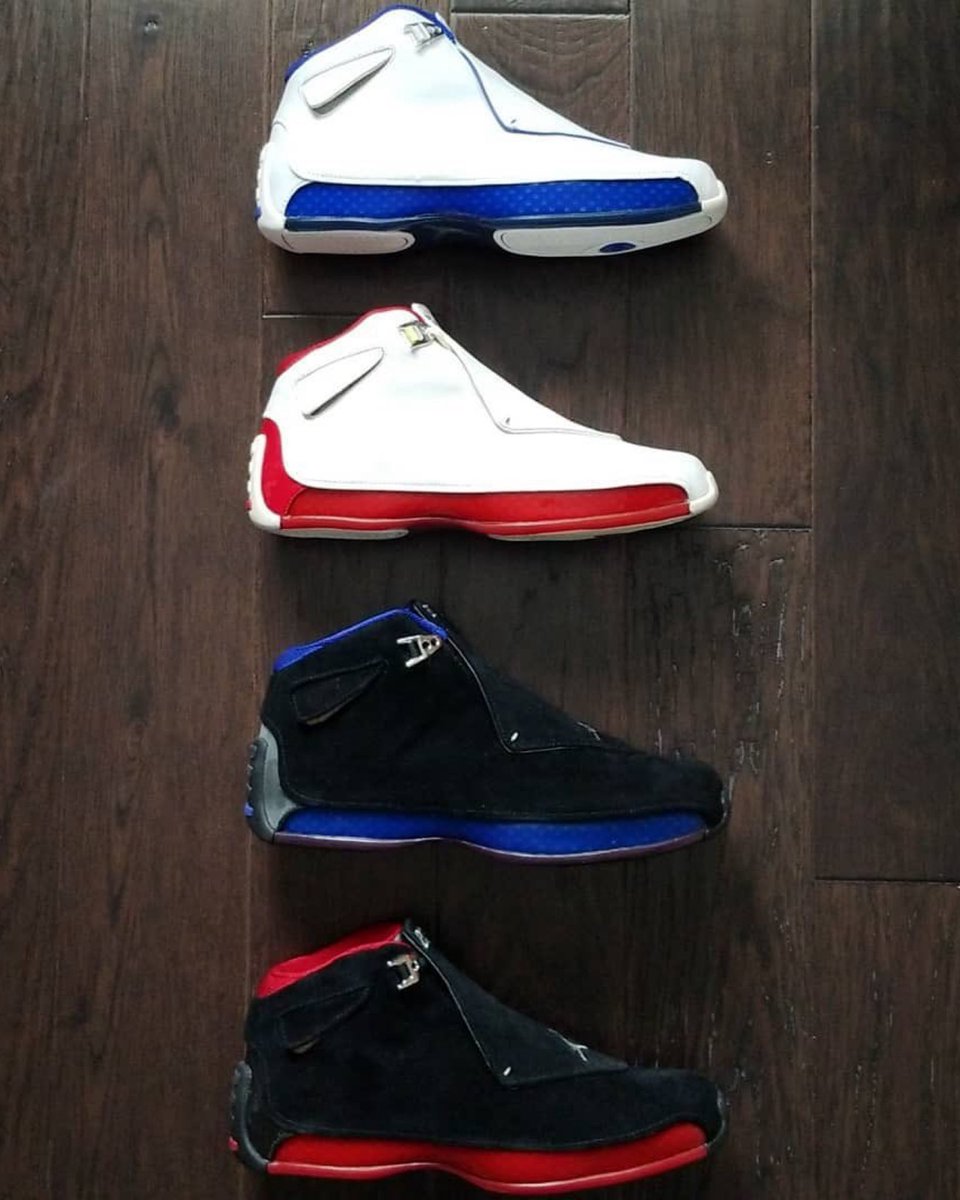 zSneakerHeadz's tweet photo. Should Jordan Brand just bring back the Air Jordan 18 OG colorways? No remixes needed? https://t.co/GqUZFNQ9An