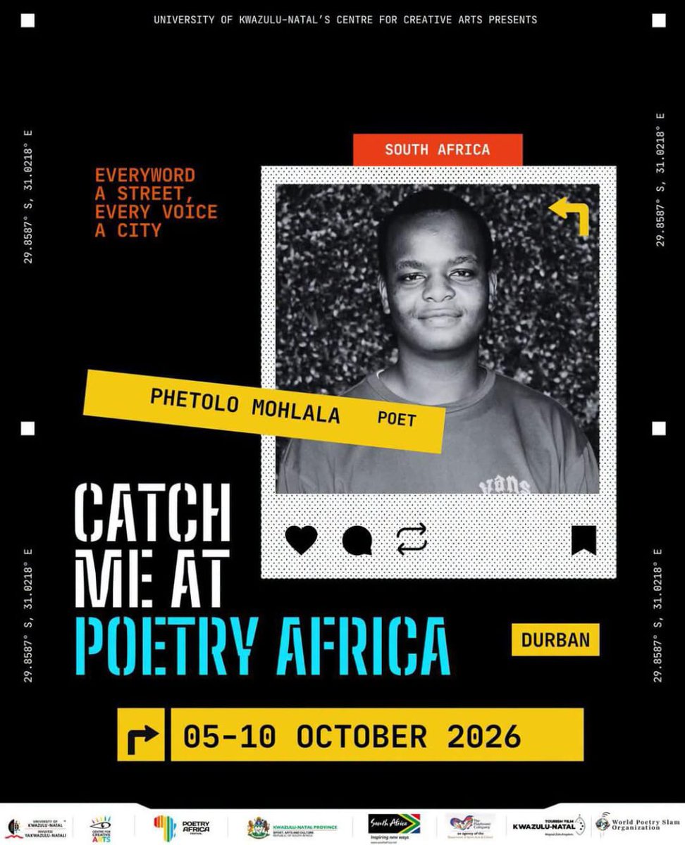 CPUT's tweet photo. What began as a way of expressing grief after the death of his grandmother has grown into a passion that has taken Electrical Engineering student Ntsako Mohlala to the Top 10 of the highly contested Slam Jam Poetry Competition. 

Full story here: https://t.co/Azghv54L6t https://t.co/7hXU1nZp8A