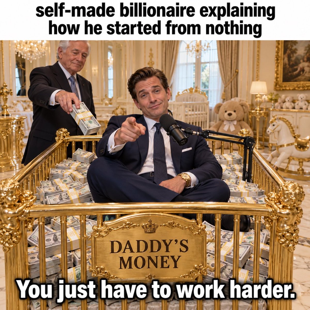 ready_cruz's tweet photo. How Trump be talking to us peasants https://t.co/hze1QpRHW2