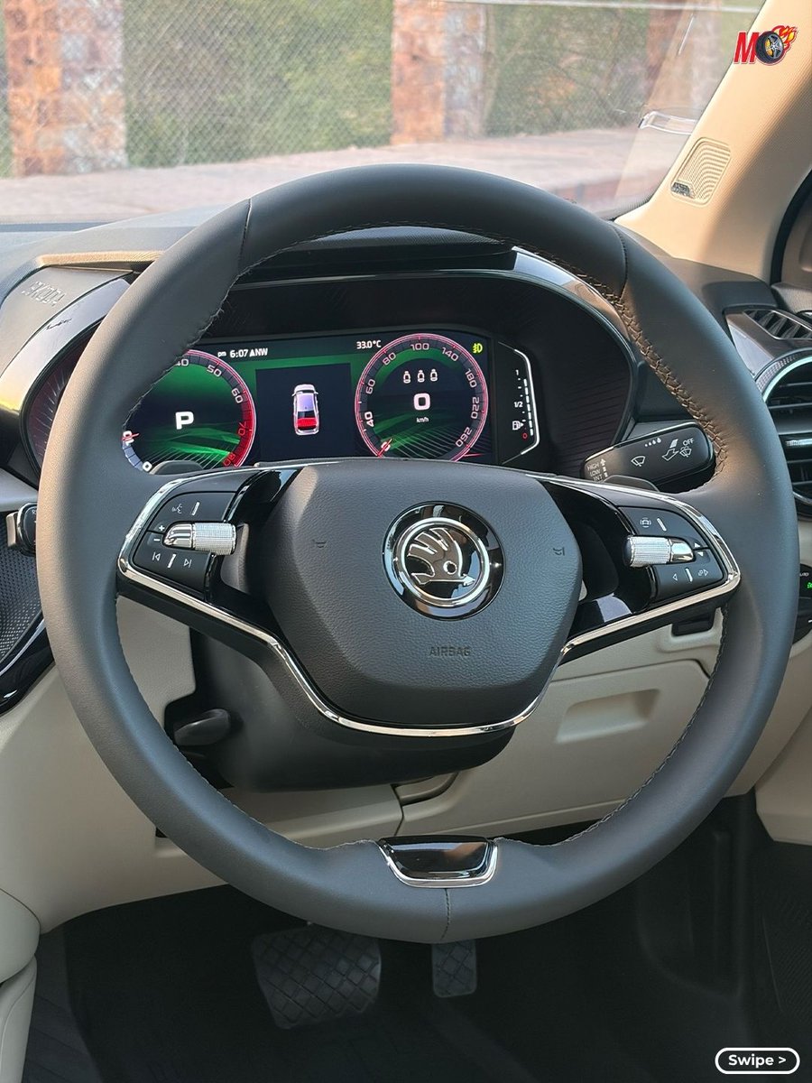 MotorOctane's tweet photo. 2026 Skoda Slavia Launched @ Rs 9.99 Lakh!

-> 1.0 TSI 6MT: Rs 9.99 - 15.89 Lakh 
-> 1.0 TSI 8AT: Rs 12.49 - 17.29 Lakh
-> 1.5 TSI 7DSG: Rs 18.59 - 18.84 Lakh
-> 6 trims | 12 variants
-> Deliveries begin next week
-> New Cappuccino Beige colour deliveries begin in DEC 2026 
-> Variant-wise pricing in the images below
-> New 8-speed torque converter | Rear-seat massage function | 360-degree camera
-> Standard warranty: 4-Year / 100,000 km
-> 4-Year RSA
-> 4 free labour services for up to 2 years or 30,000 km
-> 6-year corrosion warranty | 3-year paint warranty

(Prices are ex-showroom)