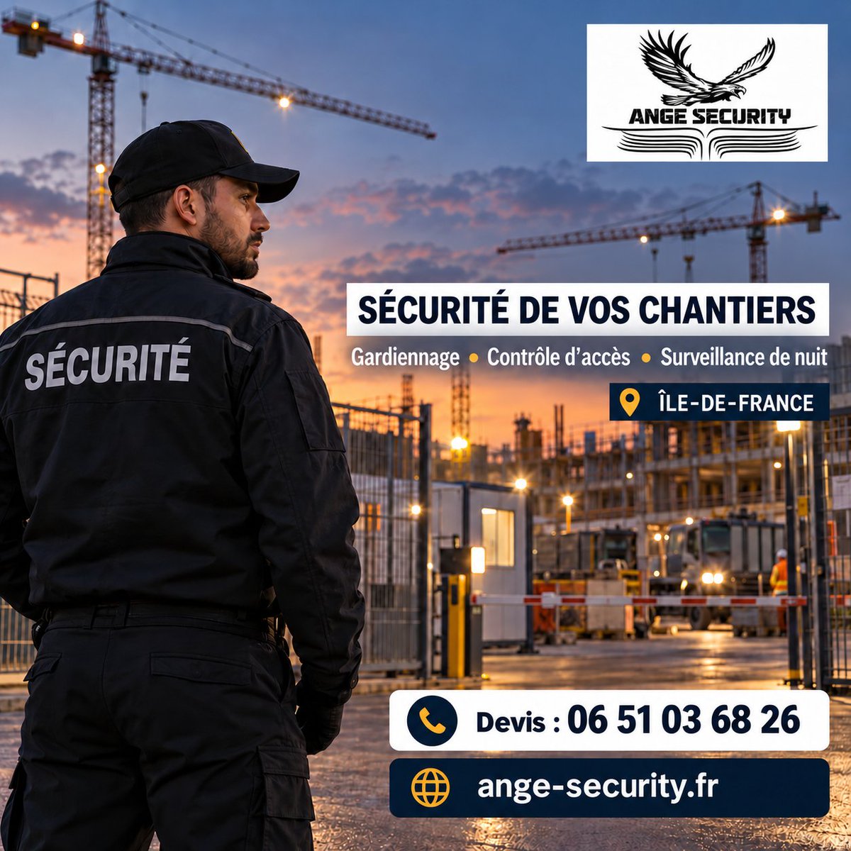 dianesecurity2's tweet photo. 🏗️ votre chantier en Île-de-France ?
ANGE SECURITY vous accompagne pour le gardiennage, le contrôle d’accès et la surveillance de nuit.
📞 Demandez  au : 06 51 03 68 26
📩 m.d@ange-security.fr
🌐 https://t.co/S283af6i3X
#AngeSecurity #Gardiennage #Sécurité #Chantier #ÎleDeFrance https://t.co/abaE1AjfRJ
