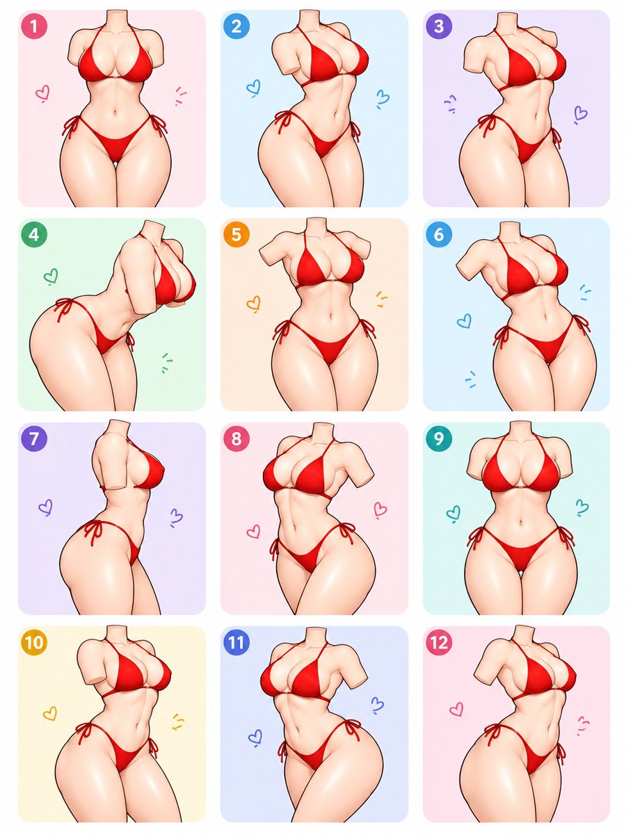 TUBAt0's tweet photo. Torso pose studies, which one is your favorite? https://t.co/rM0uYrLBol