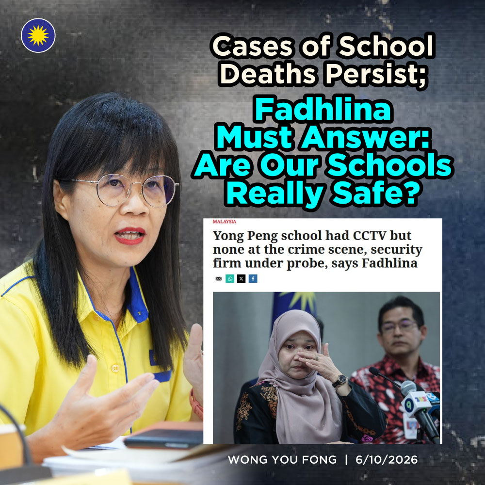 MCAHQ's tweet photo. The Yong Peng case is particularly concerning. Although the school had CCTV, the cameras did not cover the location where Irene was found. 

https://t.co/hT92oTVx4h

#马华公会
#MCA https://t.co/ZFWfUsoAjE