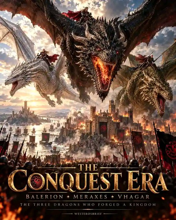 Aduurah's tweet photo. What truly determines the ultimate fate of the fire-breathing beasts that once ruled the skies of Westeros?

During the Age of Conquest, House Targaryen rose to power by bringing ancient dragons across the sea to build a unified kingdom.

Many people might assume that these legendary symbols of power all met similarly grand ends on the battlefield.

However, according to historical records of House Targaryen, the final fates of the three dragons that conquered the realm were strikingly different.