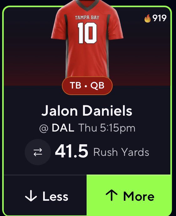 SSLPicks's tweet photo. POTD TNF 🏃‍♂️
POTD RECORD 9-6
#Gambling𝕏 #NFL #PrizePicks https://t.co/xzyHU0YaQO