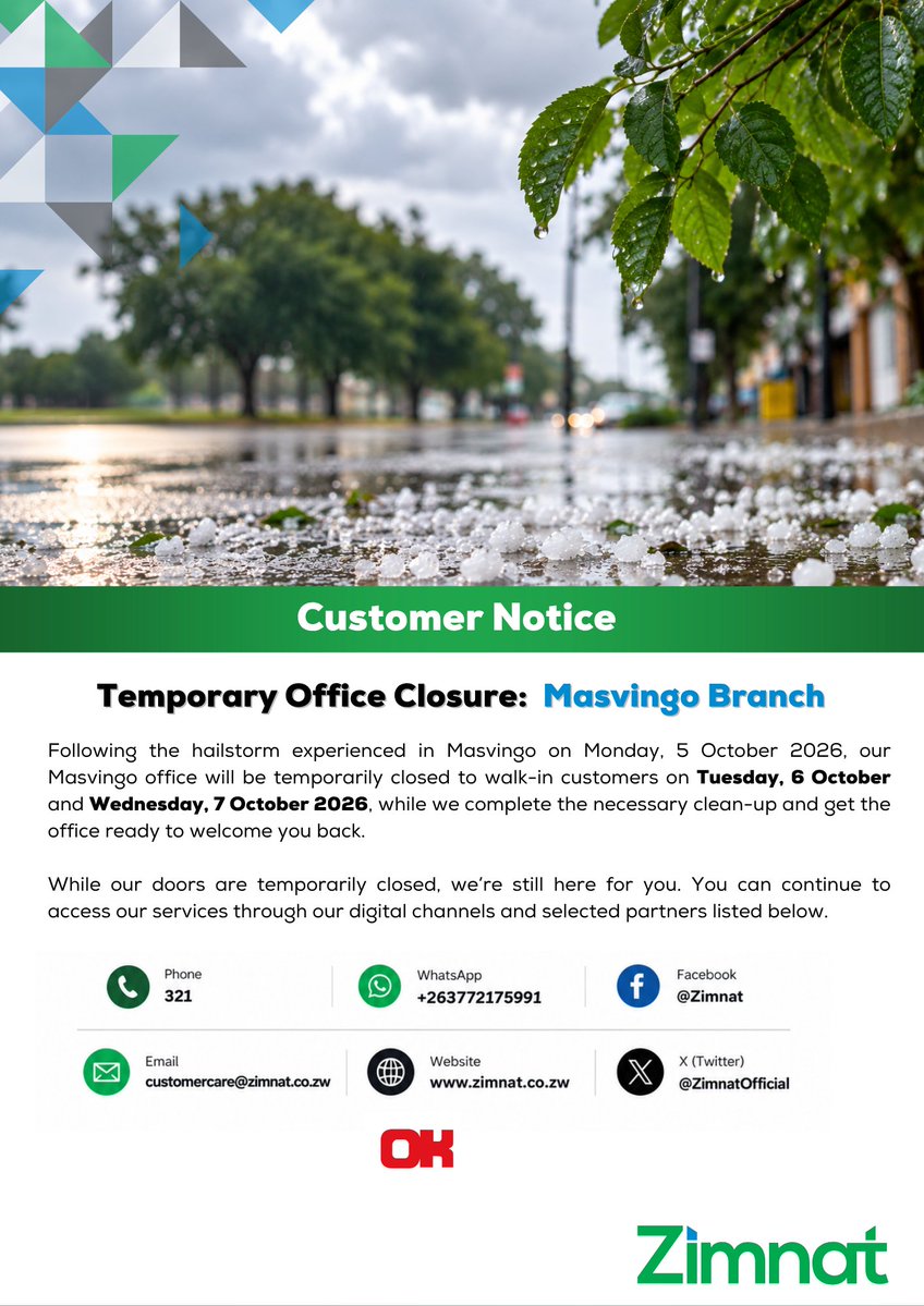 ZimnatOfficial's tweet photo. #MasvingoServiceUpdate https://t.co/mE4BsyrOOM