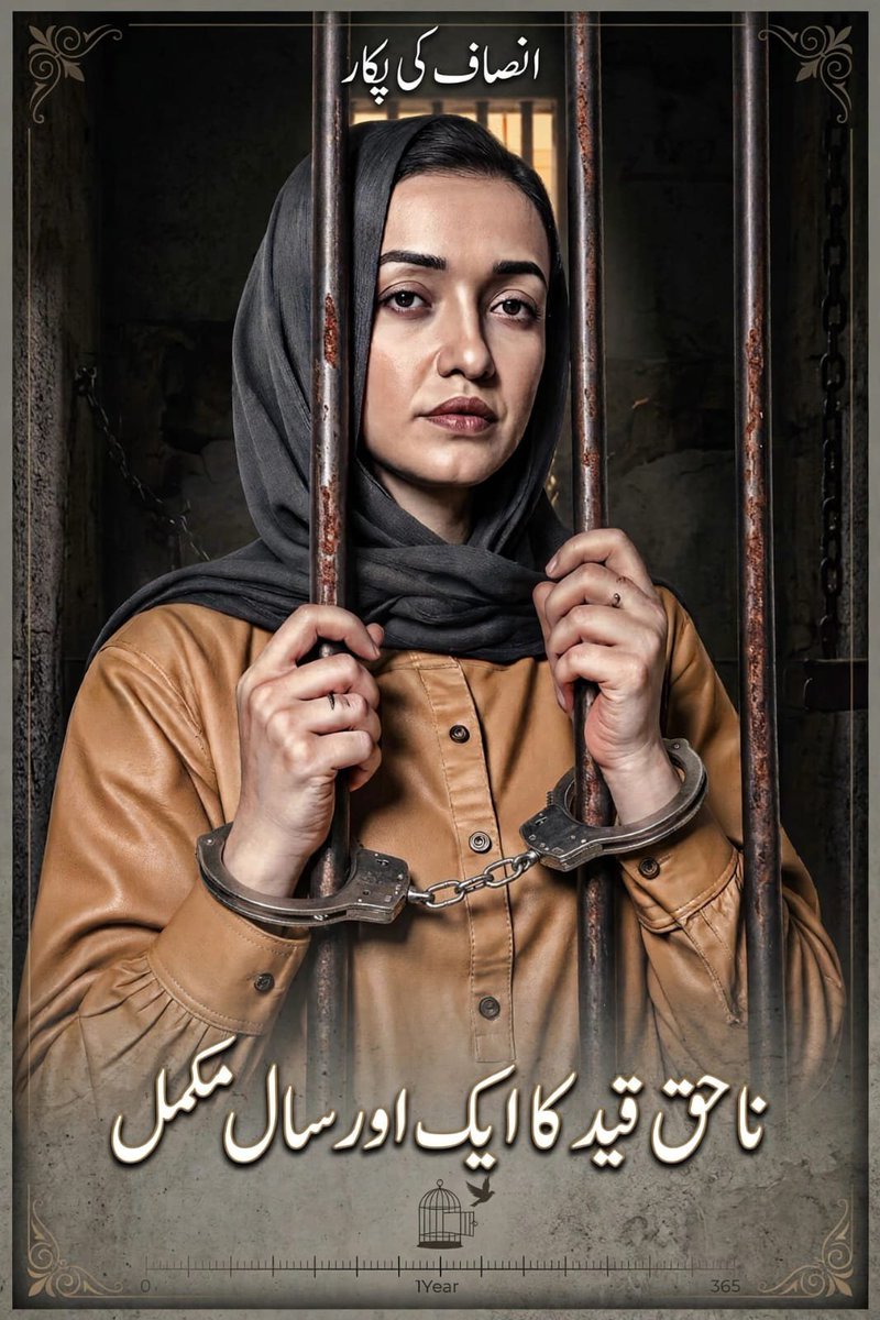 gulfam_chaudhry's tweet photo. صنم جاوید خان کو قید میں ایک سال مکمل ہوگیا پہلے والی قید کے دن شامل کریں تو تقریباً 864 دن مکمل ہوچکے ایک نہتی لڑکی جس کو صرف اپنے لیڈر کے نظریے کے ساتھ کھڑے ہونے کے جرم کی سزا دی جارہی ہے افسوس ناک امر یہ ہے کہ ابھی تک صنم جاوید کے والدین اور باقی فیملی انصاف کے منتظر ہیں https://t.co/i1JDsempfe