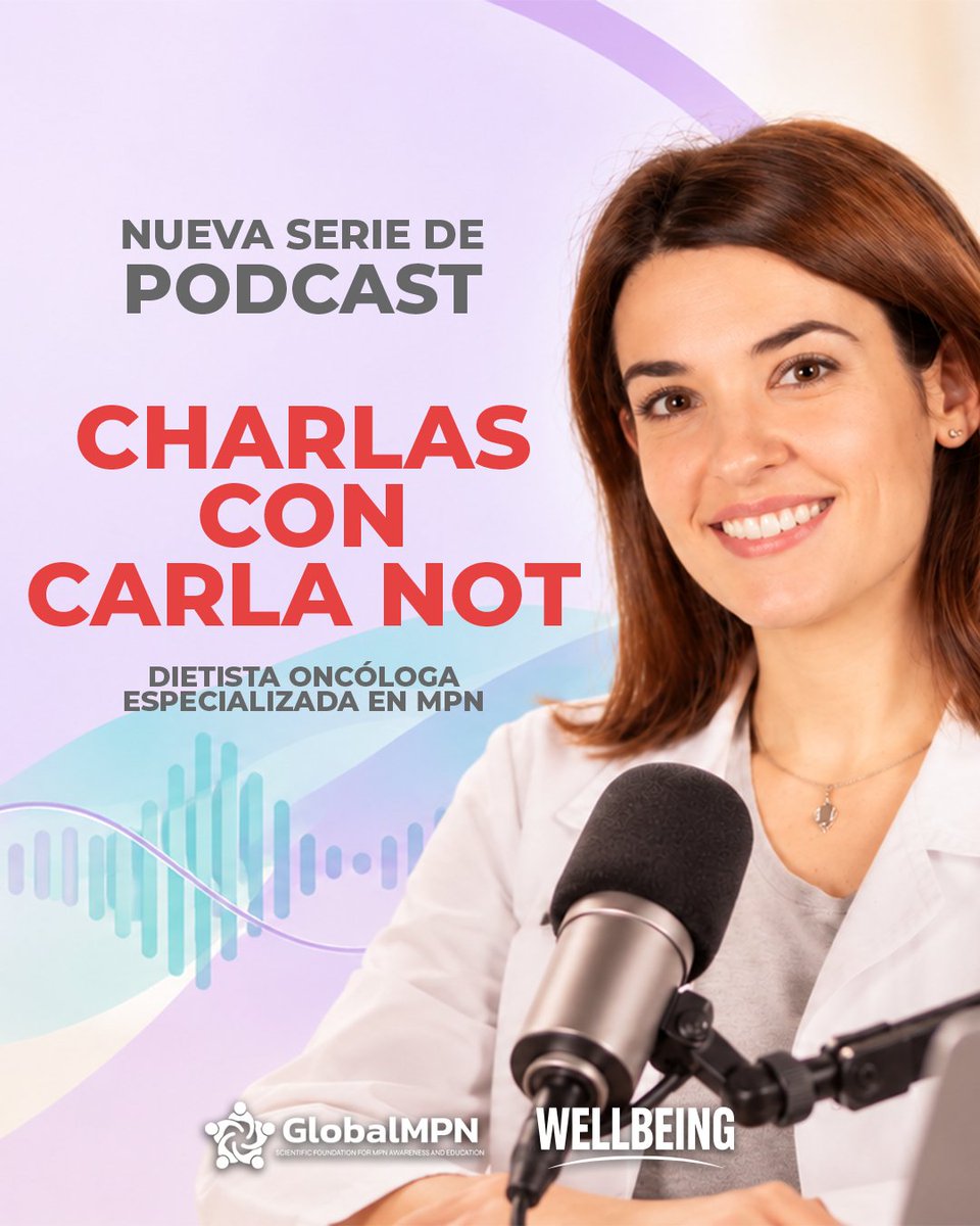 gmpnsf's tweet photo. 🎙️ Nueva serie de podcasts sobre Nutrición y MPN con Carla Not.
Ya puedes ver la presentación y escuchar el primer episodio sobre los cinco grupos de alimentos.
👉 https://t.co/eVvQViud4N
#NUTRICION #MPN https://t.co/YOs80Gsn7b