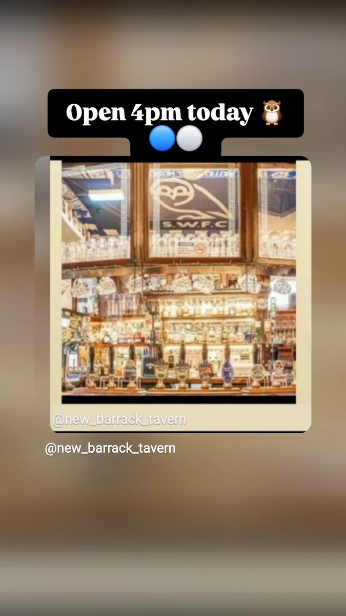 NewBarrack's tweet photo. Open 4pm today 🦉🔵⚪️ @swfc v Sunderland under 21s #swfc #swfcfamily 7pm kick off, pizzas 🍕 available #S6 #Hillsborough #Sheffield #traditionalpub #properpub #realalepub #realcider #familyrunpub #familybusiness #publife #supportlocal https://t.co/5mEhyLw0fR