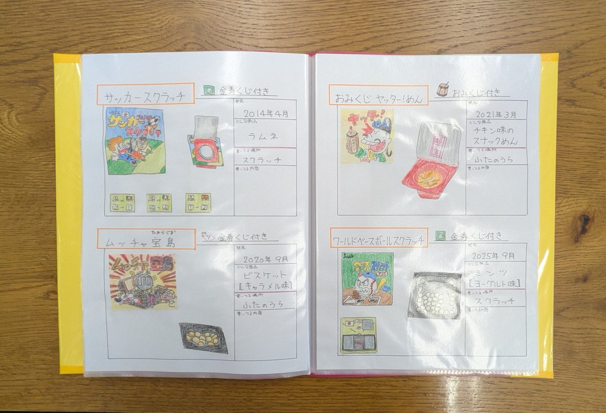 JACKSEIKA0519's tweet photo. 夏休みの自由研究で、ご近所の
小学5年生の女子が、ジャック製菓を
調べてファイルにしてくれました！！🥰

あまりにもクオリティの高い作品だったので、ジャック製菓のSNSでも紹介させてくださいとお願いして、一部中身をご紹介します😊🎶✨

#ジャック製菓 #自由研究 #おもしろ駄菓子のパイオニア https://t.co/oXxJe7mVUV