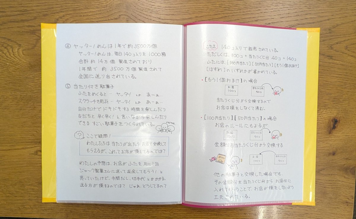 JACKSEIKA0519's tweet photo. 夏休みの自由研究で、ご近所の
小学5年生の女子が、ジャック製菓を
調べてファイルにしてくれました！！🥰

あまりにもクオリティの高い作品だったので、ジャック製菓のSNSでも紹介させてくださいとお願いして、一部中身をご紹介します😊🎶✨

#ジャック製菓 #自由研究 #おもしろ駄菓子のパイオニア https://t.co/oXxJe7mVUV
