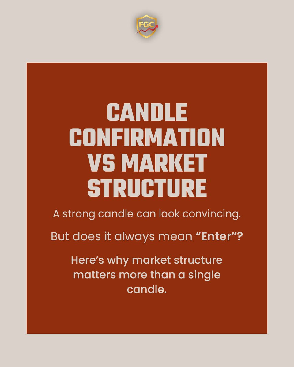 FGCTradingv3x's tweet photo. Candle or Structure? 📊
A strong candle isn’t enough.
Structure first → Confirmation second.
Trade the context, not just the candle.

https://t.co/h798PCkqoL

https://t.co/puBSJDUK2M

#TradingEducation #ForexMarket  #PriceAction #tradingsignals #trade #trading #forex #trader https://t.co/9iMHHhfC8J