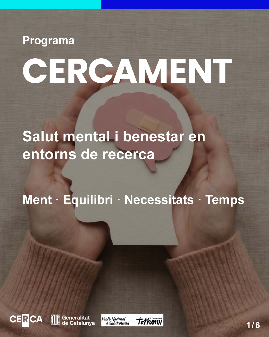 iCERCA's tweet photo. #SomCERCA |🧠 Neix CERCAMENT, per impulsar la prevenció, la detecció precoç i l’acompanyament en salut mental en l’entorn dels centres CERCA. 🔬

Formació, eines pràctiques i canvi cultural per cuidar el talent.

Descobreix-lo. Inscripcions obertes! 🌍
🔗 https://t.co/HweNeRYmDh https://t.co/weQzKI6qeZ