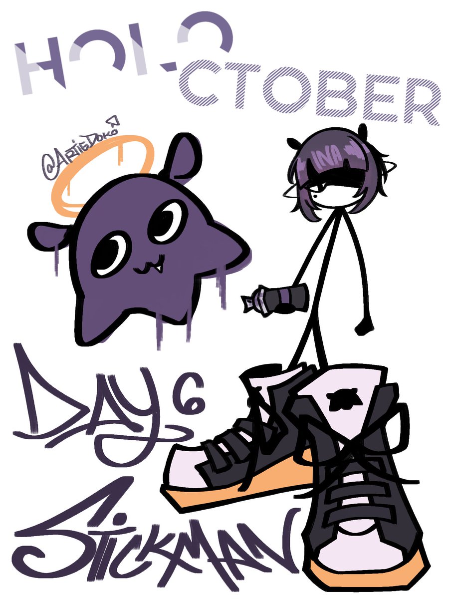 ArtieDoko's tweet photo. Day 6 - Stickman
#HOLOctober #inART https://t.co/IR8Sf31KkX