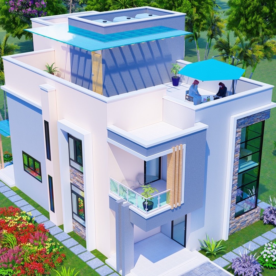BuilderListone's tweet photo. 4 Bedroom (all ensuite) Maisonette Design on a 40x80plot 🏡🌞 https://t.co/Gp7bwyXtVL