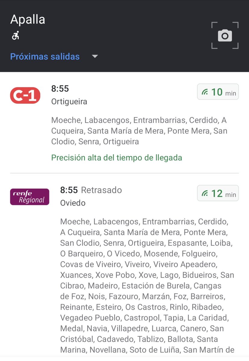 jordi1676's tweet photo. Ya disponible el tiempo real en la línea de FEVE Galicia en #Moovit https://t.co/qUE8xLW1kg