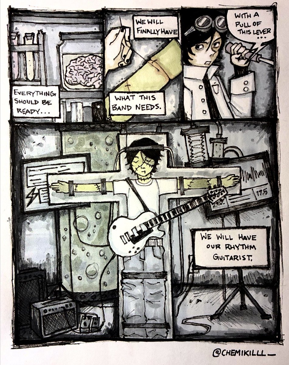 chemikilll_'s tweet photo. very short halloween mcr comic…maybe ill make a part two if everyone is nice… https://t.co/yLuPv2nKI1