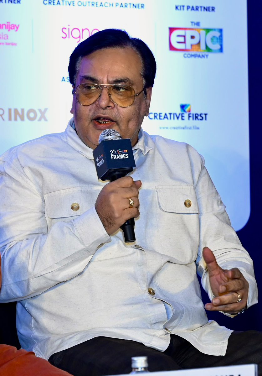 FICCIFRAMES's tweet photo. From Folk to Future: State Ecosystems Driving India’s Creative Economy

@meGauravDwivedi , Film Policy Architect, Media Strategist, Cultural Policy Leader, shared his perspective on leveraging creative platforms to amplify India’s cultural and creative potential.

“It has gone leaps and bounds, and we have to utilize it in a much more manner by advocating through these platforms, and we take India to the next level.”

#FICCIFRAMES2026 #IndiasMediaMoment #MediaAndEntertainment #InfiniteContent