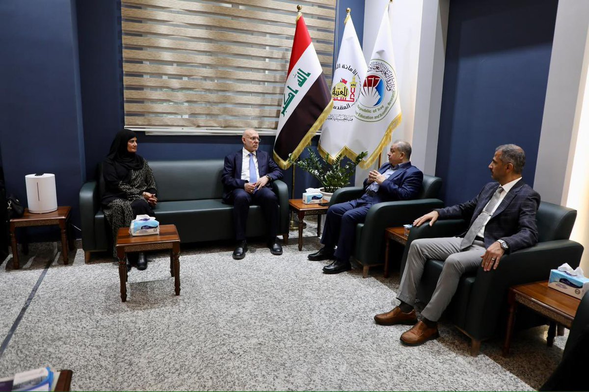WHOIraq's tweet photo. في إطار دعم جهود العراق لتعزيز الرعاية الصحية الأولية وتحسين جودة الخدمات الصحية المقدمة للنساء والأطفال، زارت ممثلة منظمة الصحة العالمية في العراق، الدكتورة جميلة الراعبي، محافظة كربلاء، برفقة وفد من وزارة الصحة برئاسة مدير عام دائرة الصحة العامة، الدكتور رياض عبد الأمير الحلفي، لمتابعة التعاون في تطبيق التدخلات الوقائية في المؤسسات الصحية التابعة للعتبة الحسينية المقدسة. وشملت الزيارة مستشفى السيدة خديجة الكبرى (ع) التخصصي للمرأة وجامعة السبطين للعلوم الطبية، حيث ناقش الجانبان سبل توسيع التعاون في مجالات الرعاية الصحية الأولية، وتحسين جودة الخدمات، وبناء قدرات الكوادر الصحية، وتبادل الخبرات والتدريب.

As part of efforts to support Iraq in strengthening primary health care and improving the quality of health services for women and children, WHO Representative in Iraq, Dr Jamela Al-Raiby, visited Karbala Governorate alongside a Ministry of Health delegation led by Dr Riyadh Abdul Amir Al-Hilfi, Director-General of the Public Health Directorate, to follow up on collaboration in implementing preventive health interventions across health institutions affiliated with the Holy Shrine of Imam Hussain. The visit included Al-Sayeda Khadija Al-Kubra Specialized Hospital for Women and Al-Sibtain University for Medical Sciences, where discussions explored opportunities to expand collaboration in primary health care, improve service quality, strengthen the capacities of health workers, and promote knowledge exchange and training.