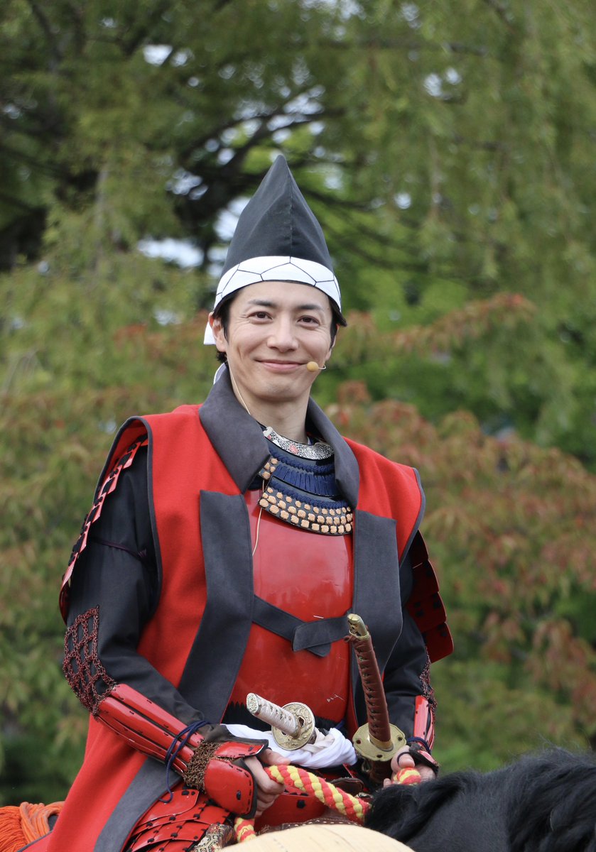 shio_batts2's tweet photo. 荘内大祭　酒井忠次役のスペシャルゲスト
和田琢磨さん

#荘内大祭
#和田琢磨
#わだっくま https://t.co/oHVwg4OoFd