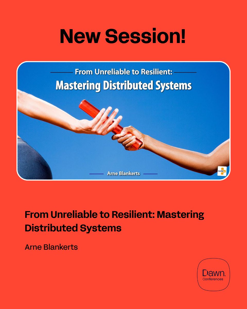 dpcon's tweet photo. Arne Blankerts presents 'From Unreliable to Resilient: Mastering Distributed Systems' at Dutch PHP Conference. Watch the recording and pick up practical developer insights. 

🎥 https://t.co/vvqqmrKSDx

#developers #programming https://t.co/7hsYw8tdb0