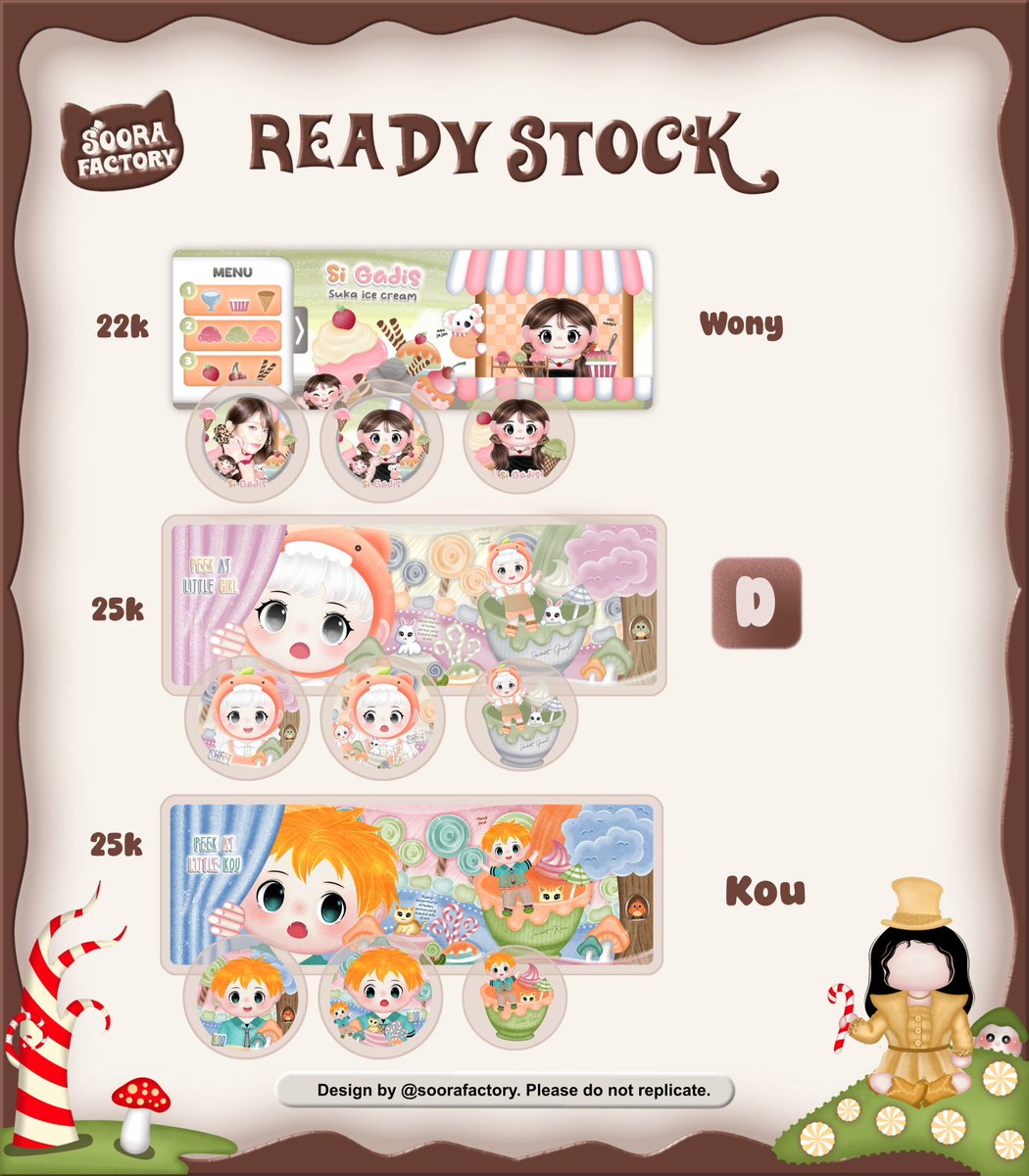 SooraFactory's tweet photo. Help rt / repost ? Tysm 𓂃ෆ

Selamat siankk! ⭐️ Kali ini aku bawa beberapa layout dan wabis yang clearance sale, hanya bisa retext iaa!💓😸 Price nya ada di pict, Marii dijemputt

#bealanja https://t.co/HLcli4IZVG