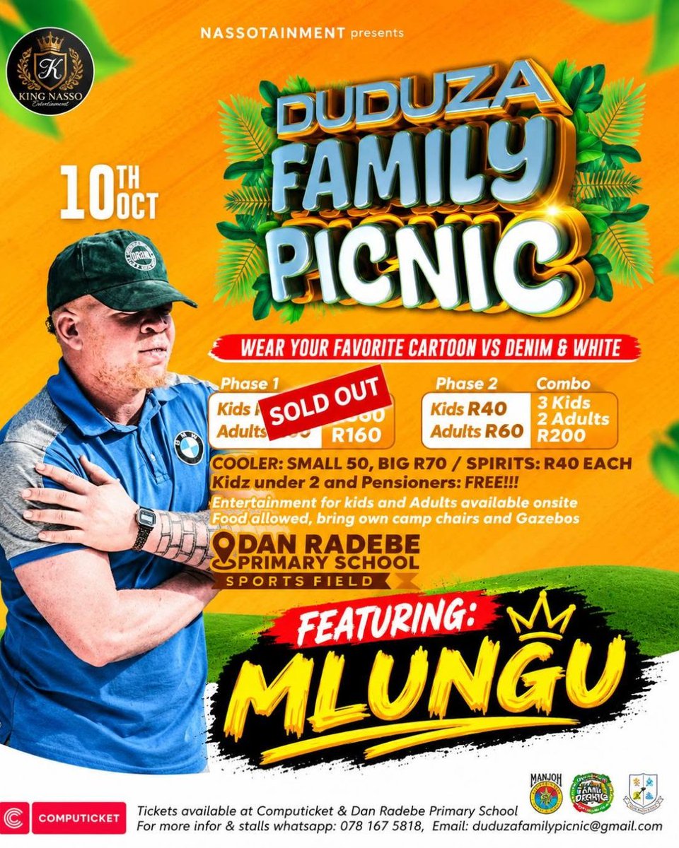 Computicket's tweet photo. 🧺☀️ BRAKPAN, ARE WE STILL ON?
It starts as a quiet afternoon on the grass… until someone requests one song. 😂🔥DUDUZA FAMILY PICNIC
🔗 https://t.co/s7f1H6OBtM
📍 Brakpan
🗓️ 10 Oct
💰 From R60
#DuduzaFamilyPicnic #Picnic #FamilyDay #Brakpan #Gauteng #PicnicSA #Computicket https://t.co/5NdIt8UAlQ